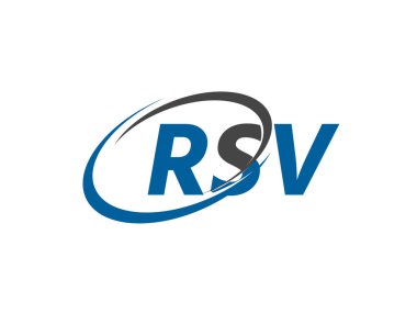 RSV harfi modern zarif logo tasarımı
