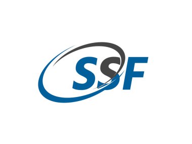 SSF harfi yaratıcı modern zarif logo tasarımı