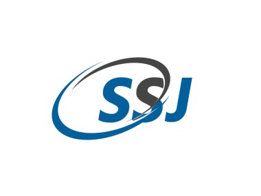 SSJ harfi yaratıcı modern zarif logo tasarımı