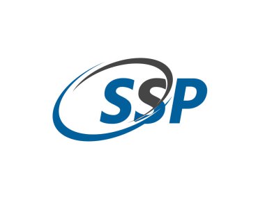 SSP harfi yaratıcı modern zarif logo tasarımı