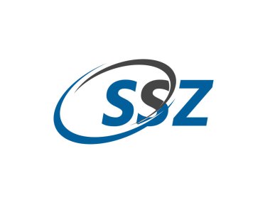 SSZ harfi yaratıcı modern zarif logo tasarımı