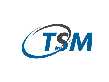 TSM harfi yaratıcı modern zarif logo tasarımı