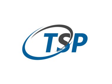 TSP harfi yaratıcı modern logo tasarımı