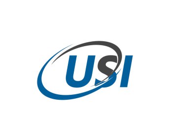 USI mektup yaratıcı modern zarif logo tasarımı