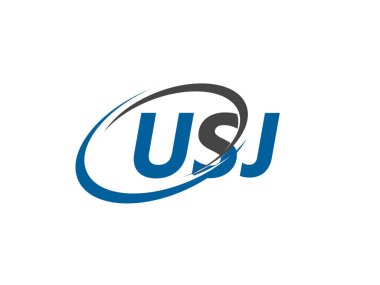 USJ harfi yaratıcı modern zarif logo tasarımı