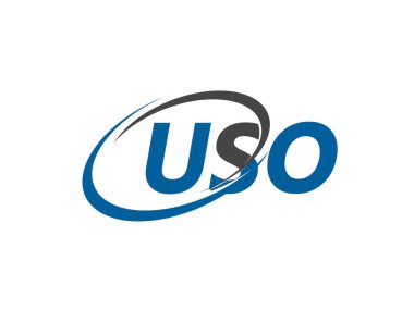 USO harfi yaratıcı modern zarif logo tasarımı