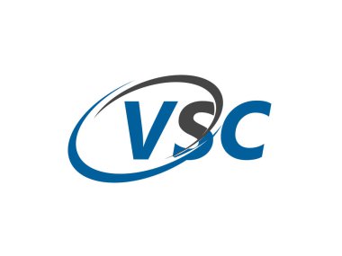 VSC harfi yaratıcı modern zarif logo tasarımı