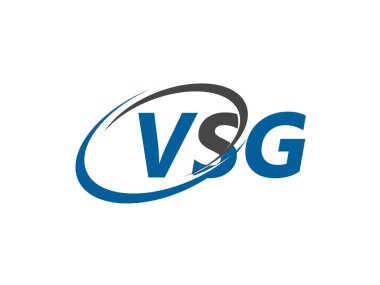 VSG harfi yaratıcı modern zarif logo tasarımı