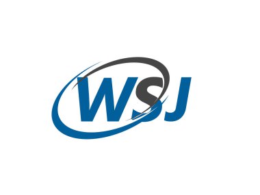 WSJ harfi yaratıcı modern logo tasarımı
