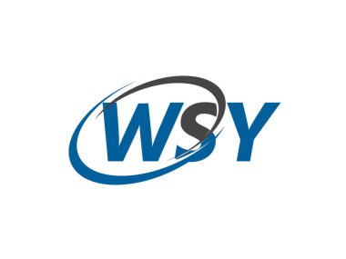 WSY harfi yaratıcı modern zarif logo tasarımı
