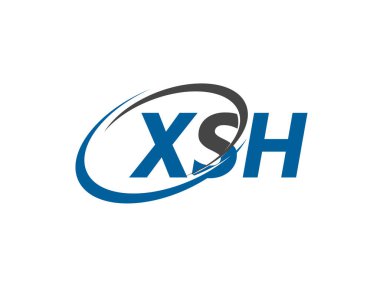 XSH harfi modern zarif logo tasarımı