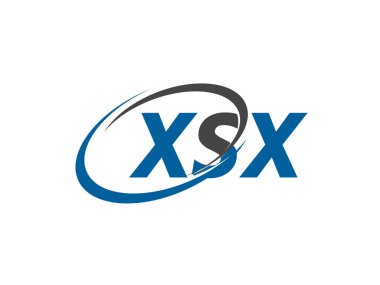 XSX harfi yaratıcı modern logo tasarımı