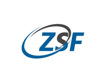ZSF harfi modern zarif logo tasarımı
