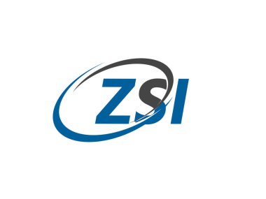 ZSI harfi yaratıcı modern zarif logo tasarımı