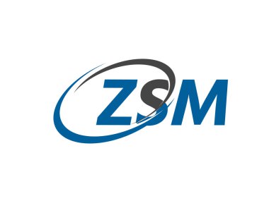 ZSM harfi modern zarif logo tasarımı
