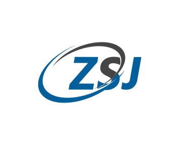 ZSJ harfi modern zarif logo tasarımı