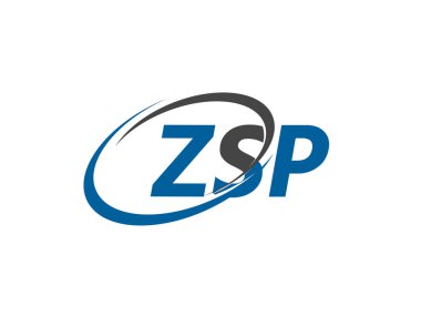 ZSP harfi yaratıcı modern zarif logo tasarımı