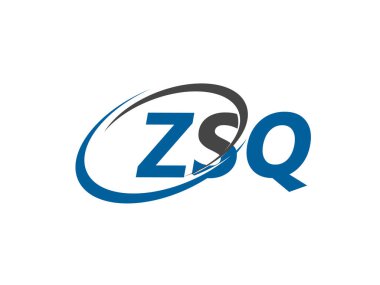 ZSQ harfi yaratıcı modern zarif logo tasarımı