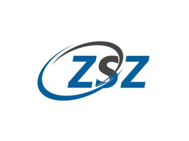 ZSZ harfi yaratıcı modern zarif logo tasarımı
