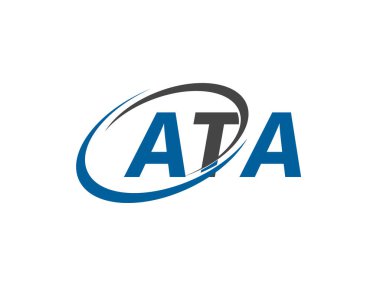 ATA yaratıcı logo tasarımı vektör çizimi   