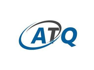 ATQ yaratıcı logo tasarımı vektör çizimi   