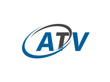 ATV yaratıcı logo tasarımı vektör çizimi   