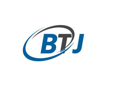 BTJ yaratıcı logo tasarımı vektör çizimi   