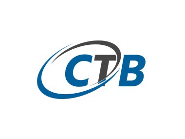 CTB yaratıcı logo tasarımı vektör çizimi   