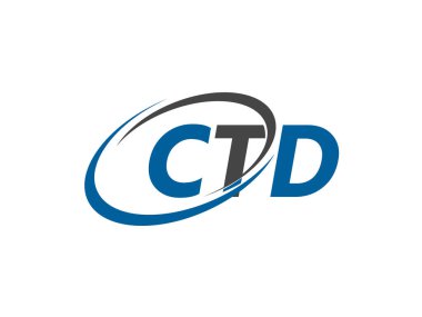 CTD yaratıcı logo tasarımı vektör çizimi   