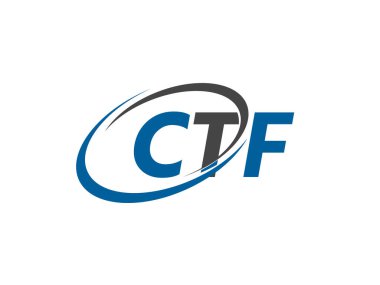 CTF yaratıcı logo tasarımı vektör çizimi   