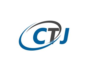 CTJ yaratıcı logo tasarımı vektör çizimi   