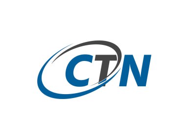CTN yaratıcı logo tasarımı vektör çizimi   