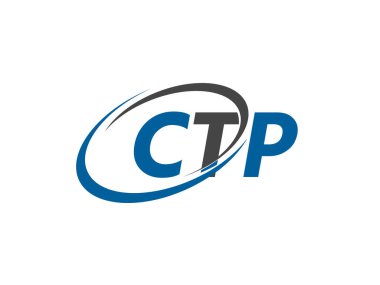 CTP yaratıcı logo tasarımı vektör çizimi   