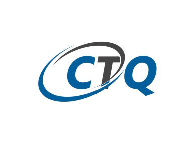 CTQ yaratıcı logo tasarımı vektör çizimi   