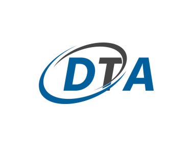 DTA yaratıcı logo tasarımı vektör çizimi   
