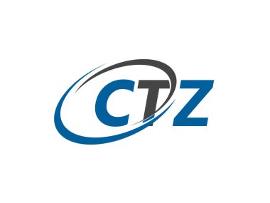 CTZ yaratıcı logo tasarımı vektör çizimi   