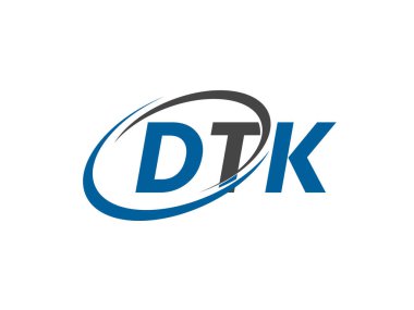 DTK yaratıcı logo tasarımı vektör çizimi   