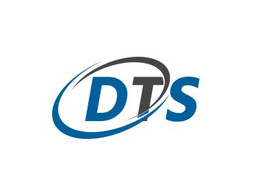 DTS yaratıcı logo tasarımı vektör çizimi   