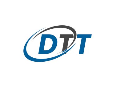 DTT yaratıcı logo tasarımı vektör çizimi   