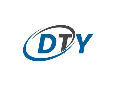 DTY yaratıcı logo tasarımı vektör çizimi   