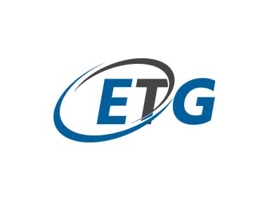 ETG yaratıcı logo tasarımı vektör çizimi   