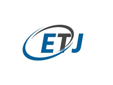 ETJ yaratıcı logo tasarımı vektör çizimi   