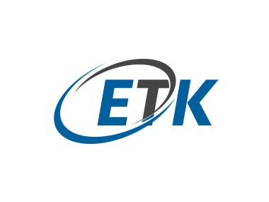 ETK yaratıcı logo tasarımı vektör çizimi   