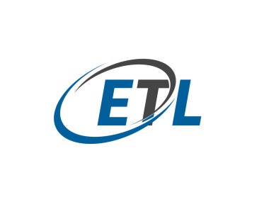 ETL yaratıcı logo tasarımı vektör çizimi   