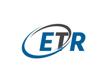 ETR yaratıcı logo tasarımı vektör çizimi   
