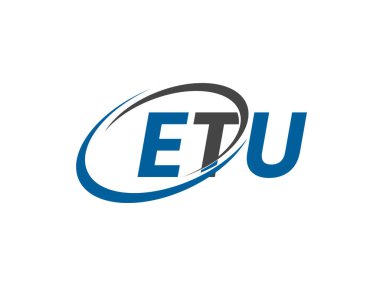 ETU yaratıcı logo tasarımı vektör çizimi 