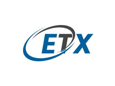 ETX yaratıcı logo tasarımı vektör çizimi 