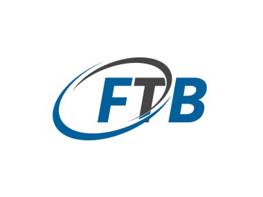 FTB yaratıcı logo tasarımı vektör çizimi 