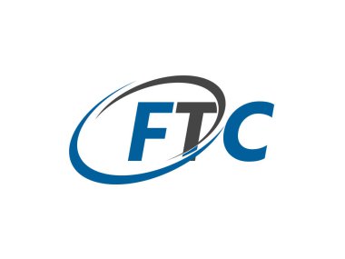 FTC yaratıcı logo tasarımı vektör çizimi 
