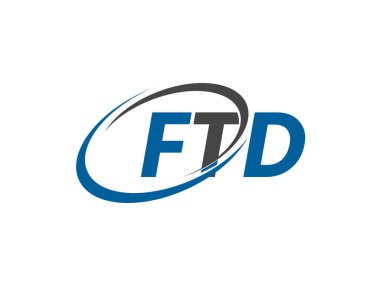 FTD yaratıcı logo tasarımı vektör çizimi 